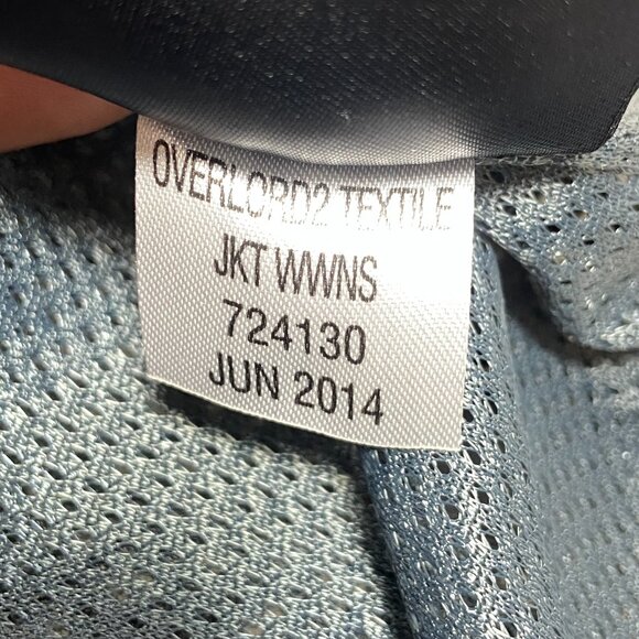 ICON Women's Overlord Gray Turquoise Motorcycle Riding Jacket and Gloves Size M - Picture 8 of 9